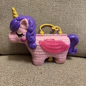 Polly Pocket Unicorn Party‎ Pinata Playset Carry Case No figures And 1 Wing